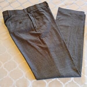 Ralph Lauren Men's 32 X 32 Classic Gray Patterned Dress Trousers
